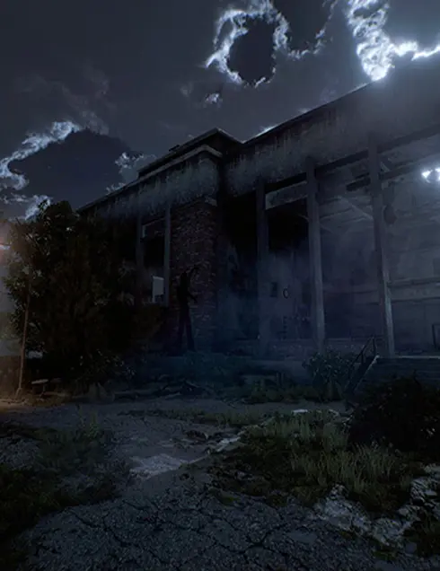 Hangar dans la campagne Chernobyl - Escape Game en Réalité Virutelle Bourgoin