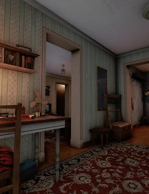 L'interieur d'un appartement Chernobyl - Escape Game en Réalité Virutelle Bourgoin