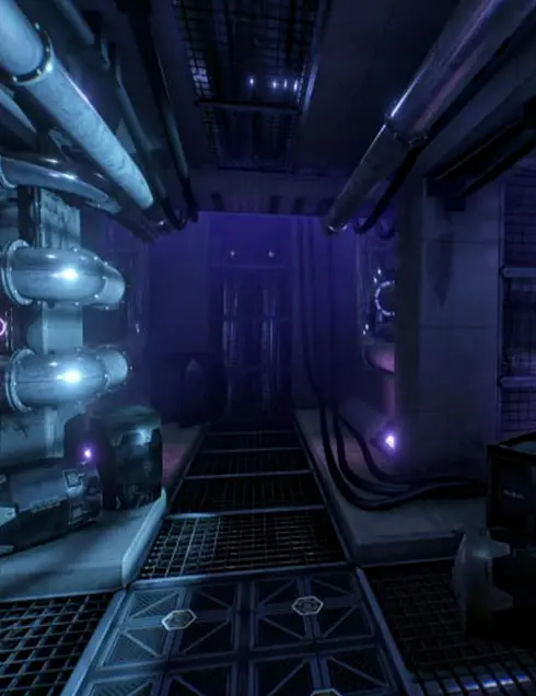 Couloir du vaisseau Cyberpunk - Escape Game en Réalité Virutelle Bourgoin