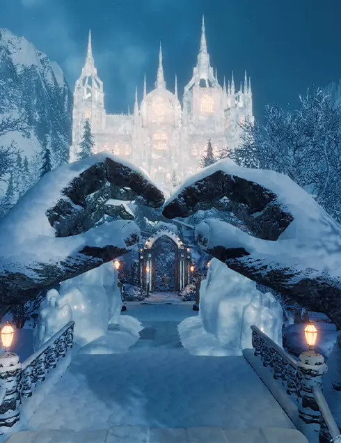 Porte du château FROZEN CASTLE - Escape Game en Réalité Virutelle Bourgoin