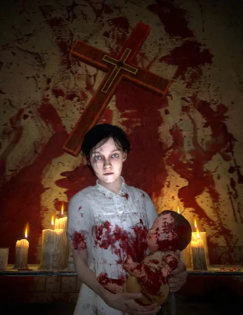 Petite fille et son nounours Call of Blood - Escape Game en Réalité Virutelle Bourgoin