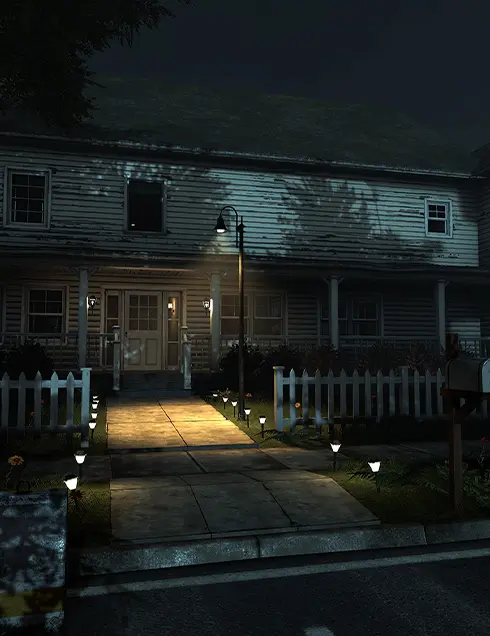L'exterieur de la maison Cursed Souls - Escape Game en Réalité Virutelle Bourgoin