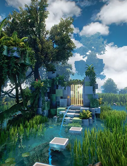Porte jaune de Jungle Quest - Escape Game en Réalité Virutelle Bourgoin