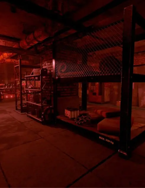 Mur cassé du sous-terrain de la Mission Sigma - Escape Game en Réalité Virutelle Bourgoin