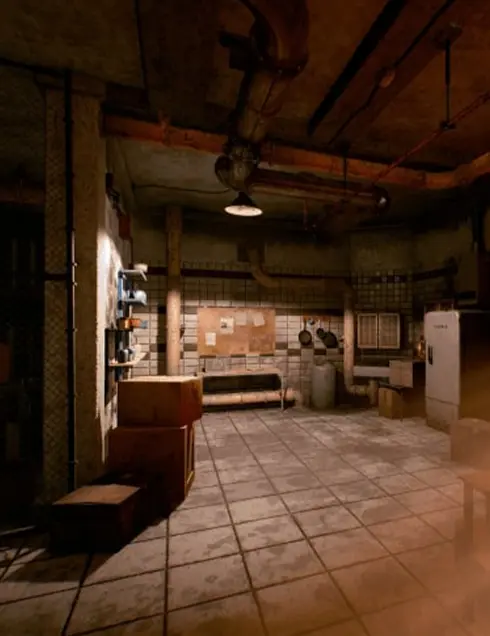 Cuisine de l'immeuble Mission Sigma - Escape Game en Réalité Virutelle Bourgoin