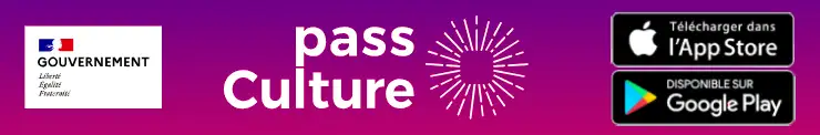 pass culture logo sur fond violet