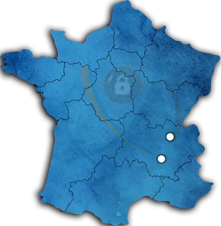 Carte de France des Centres EYESCAPE