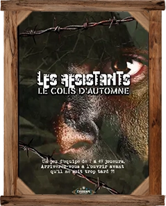 Affiche Les Résistants Escape Game à domicile Bourgoin